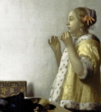 Johannes Vermeer, 'Woman with a Pearl Necklace', 1663–4. Staatliche Museen zu Berlin-Preußischer Kulturbisitz, Gemäldegalerie, Berlin