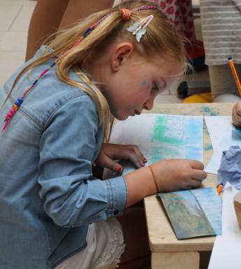 Drop-in family workshop at the National Gallery of Ireland.