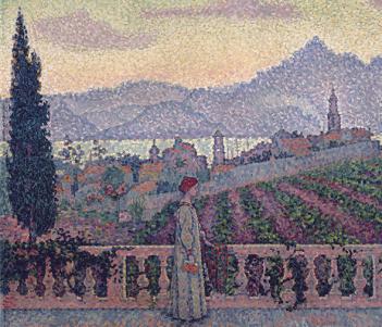 Detail from Paul Signac, The Terrace, Saint-Tropez, 1898
