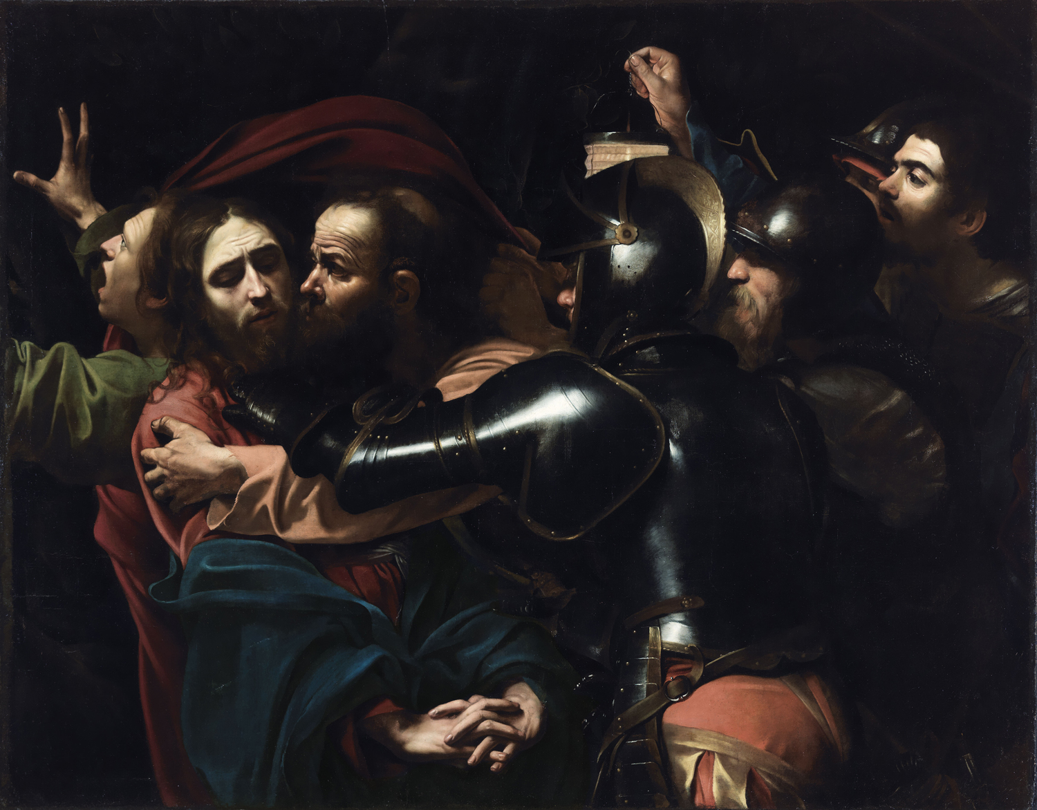 Michelangelo Merisi da Caravaggio (1571-1610), 'The Taking of Christ', 1602. © National Gallery of Ireland