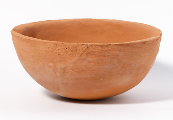 A bowl made by Garrett Phelan from soil taken from the Somme.