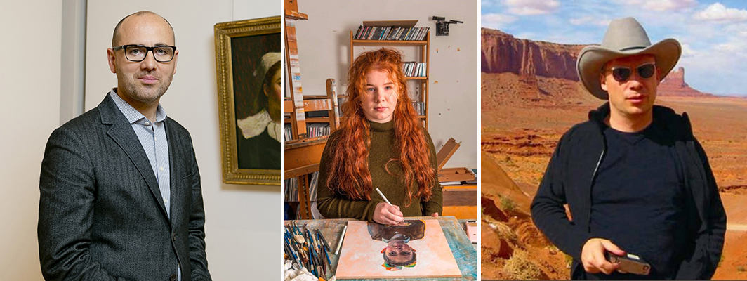 Headshots of Brendan Rooney, Hetty Lawlor and Perry Ogden, from left to right.