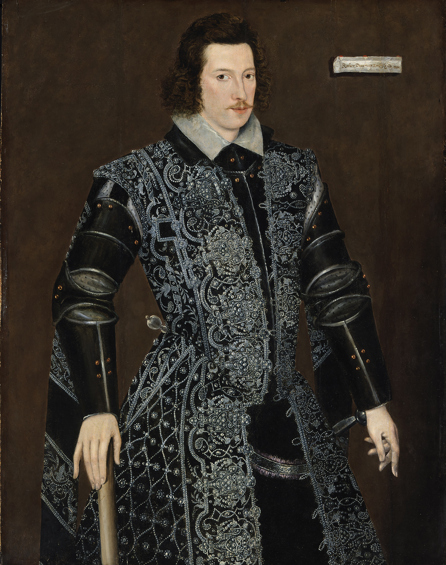 Three-quarter-length oil portrait of Robert Devereux