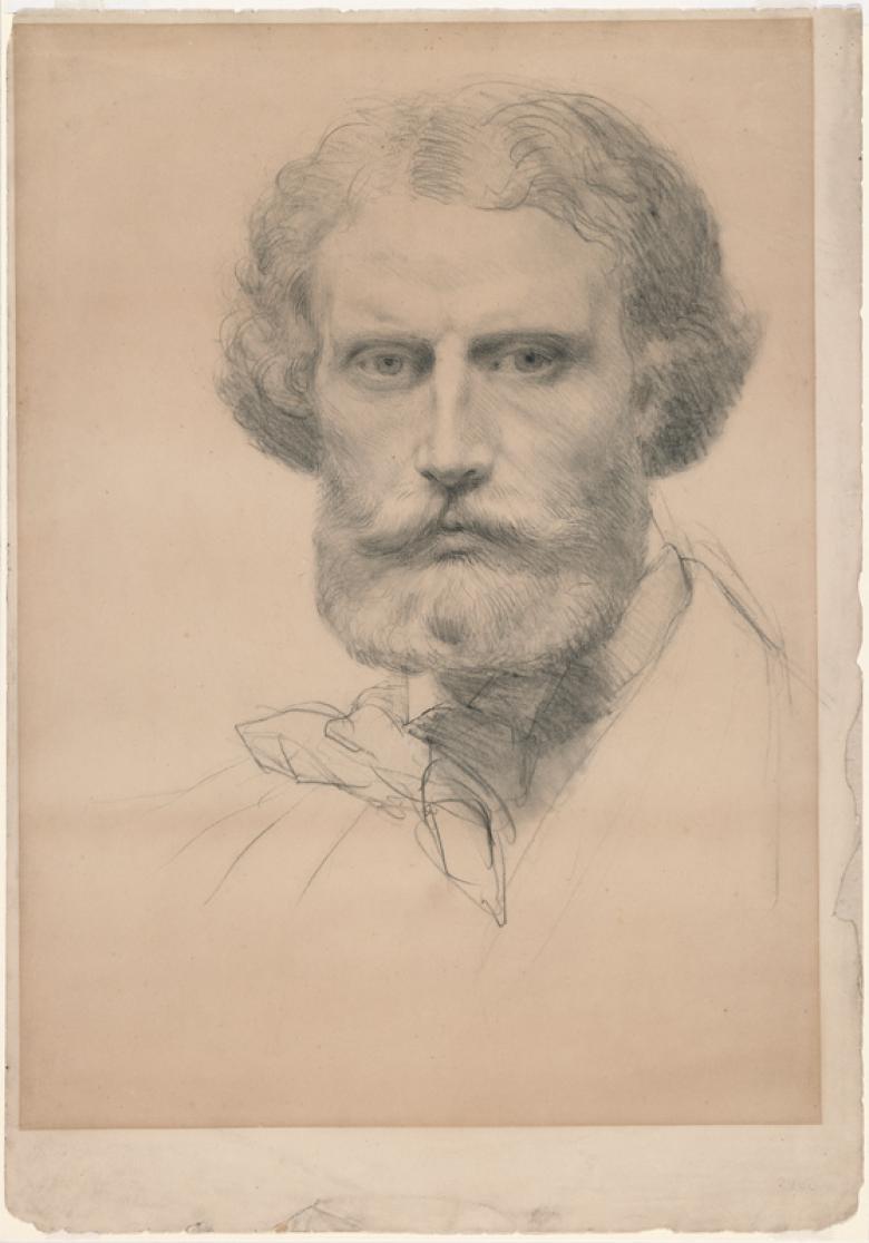 Pencil portrait of Frederic William Burton