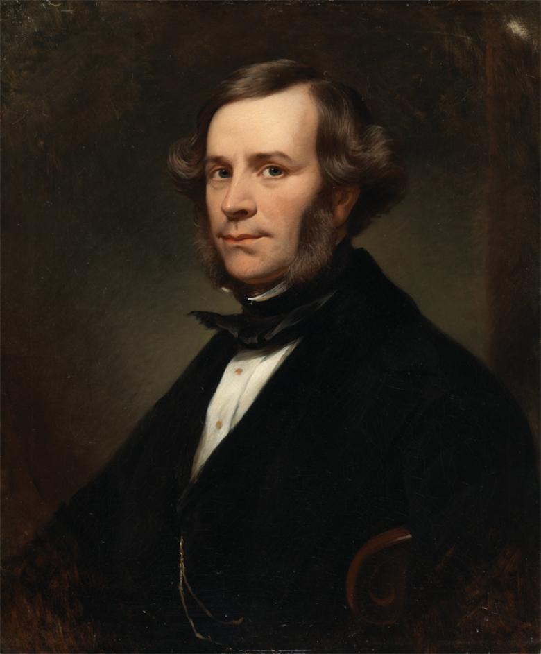 Oil painting self-portrait by George Mulvany