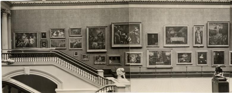 View of the Grand Gallery, 1930s. © National Gallery of Ireland