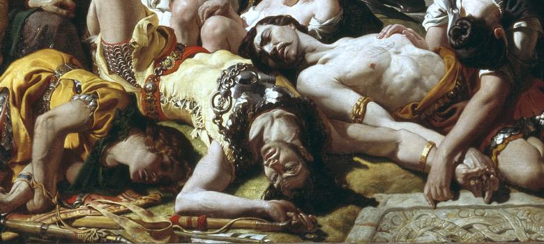 Daniel Maclise (1806-1870), detail from 'The Marriage of Strongbow and Aoife', c.1854. © National Gallery of Ireland.