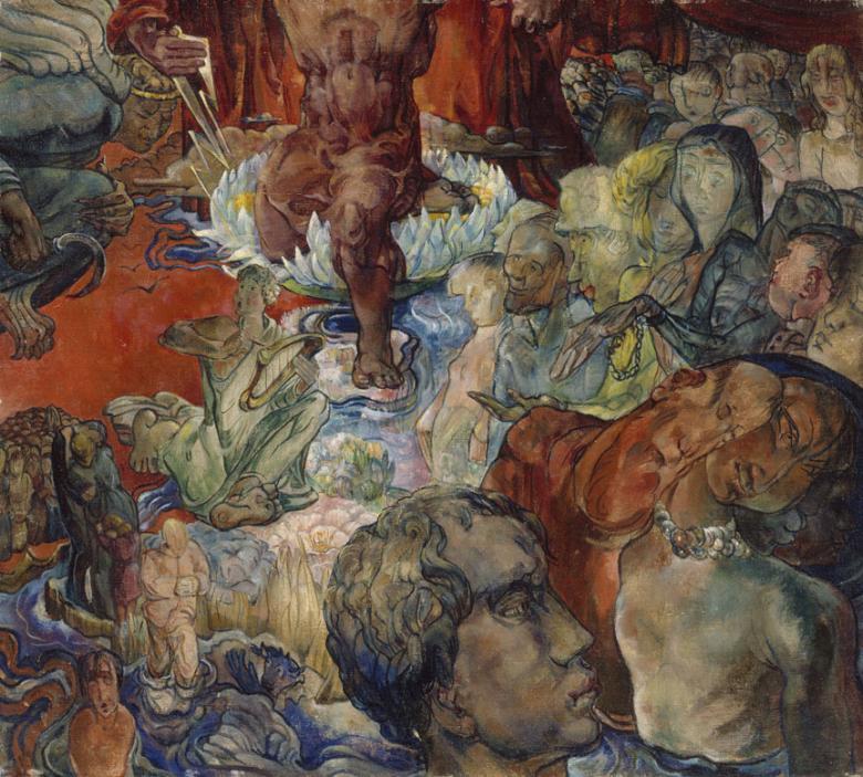 Mary Swanzy (1882-1978), 'Allegory', c.1945-1949. Purchased with the support of the Friends of the National Gallery of Ireland (Patrons of Irish Art Funds), 2003. © Estate of Mary Swanzy. National Gallery of Ireland Collection. Photo © National Gallery of Ireland