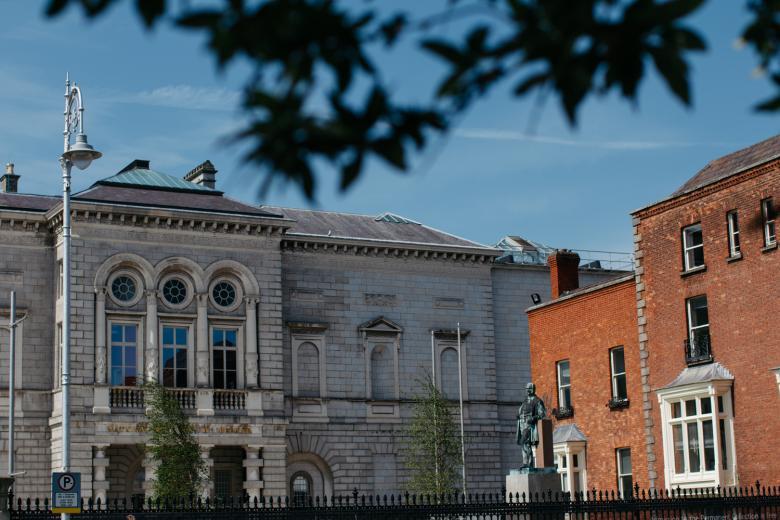 View of the Merrion Square entrance to the National Gallery of Ireland