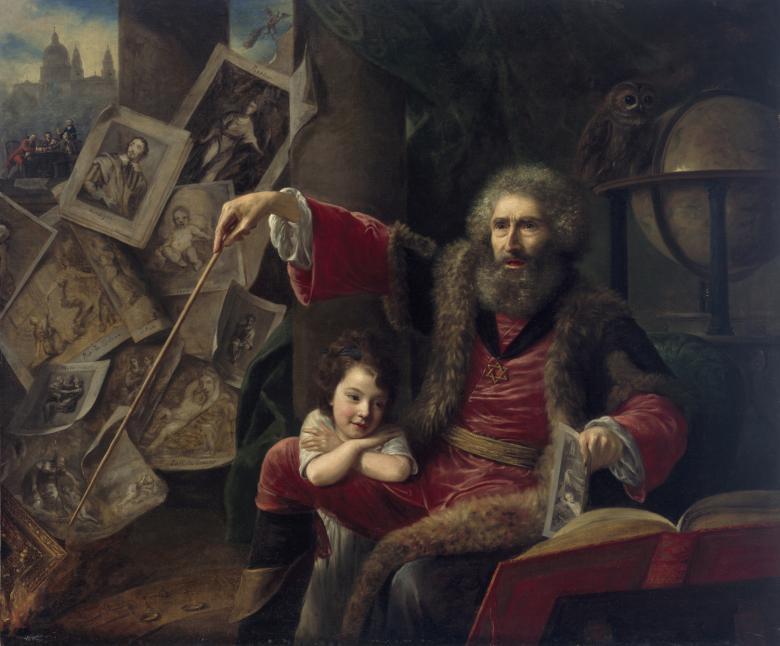 Nathaniel Hone the Elder (1718-1784), 'The Conjuror', 1775. © National Gallery of Ireland.