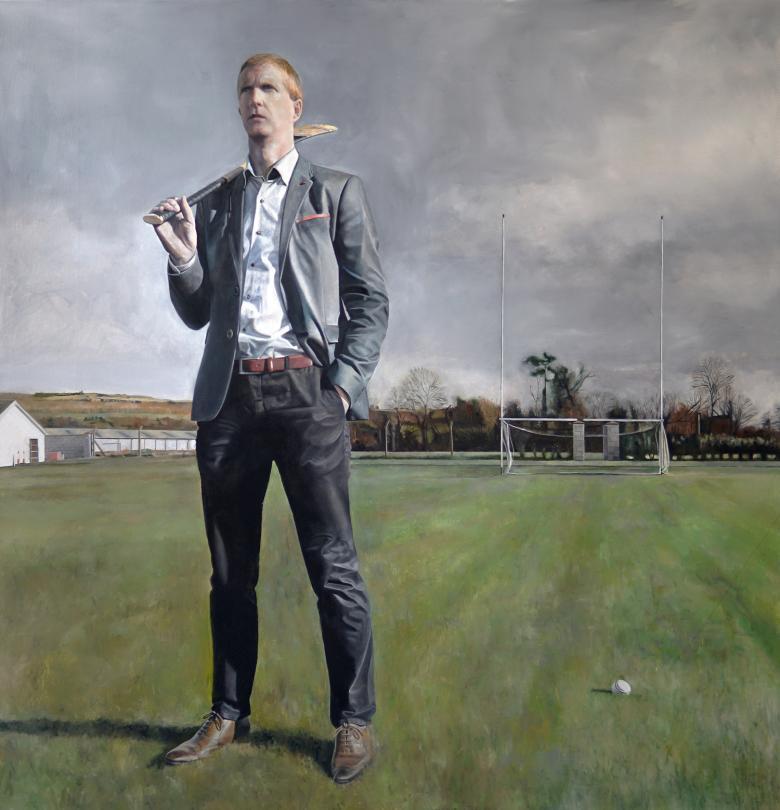 Gerry Davis (b.1985), 'Portrait of Henry Shefflin', 2017.  © Gerry Davis. Photo © National Gallery of Ireland