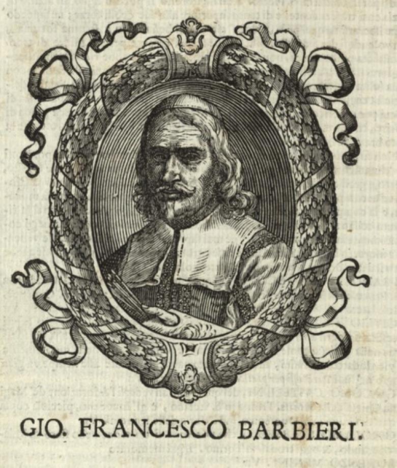 Engraved portrait of Guercino