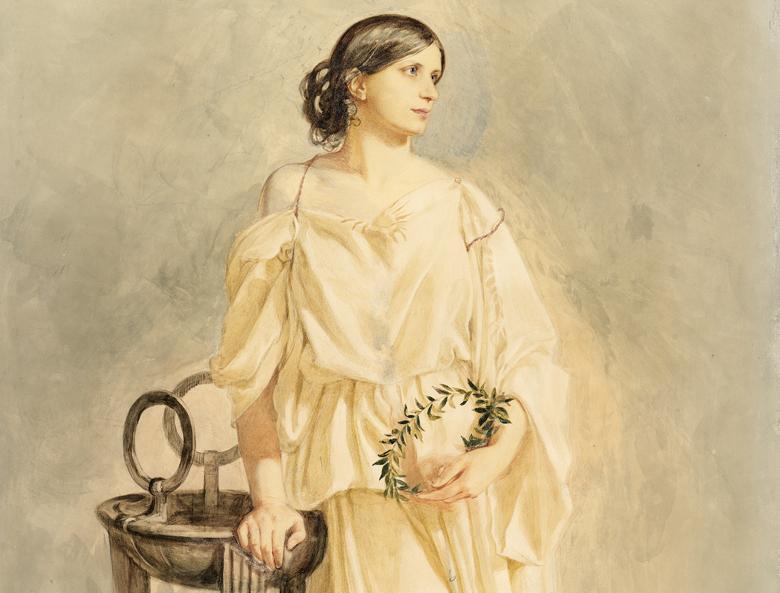 F.W. Burton, Helen Faucit, later Lady Martin, as Antigone, 1845.