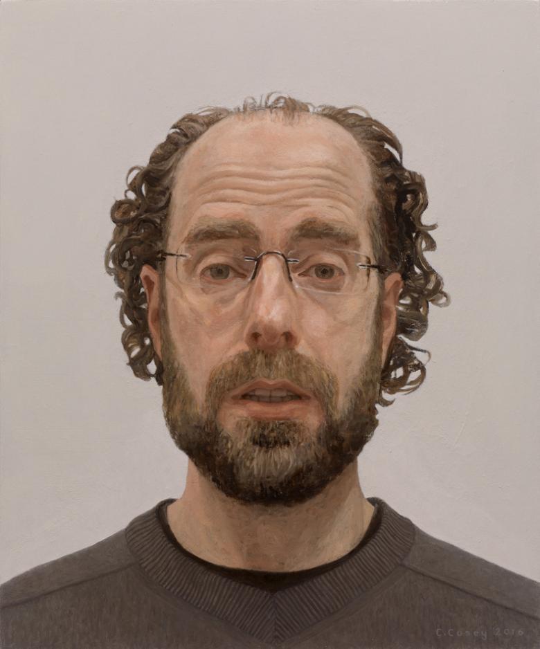 Comhghall Casey (b.1976), Self Portrait, 2017. © the artist. Photo © National Gallery of Ireland.