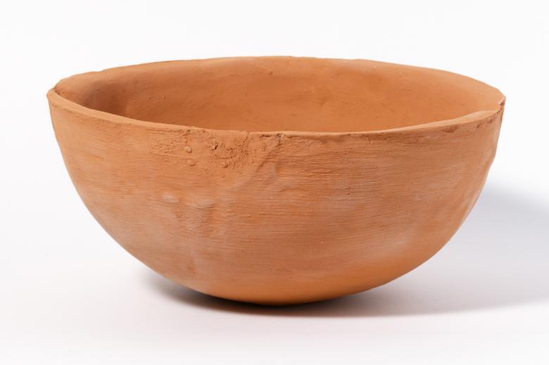 A bowl made by Garrett Phelan from soil taken from the Somme.