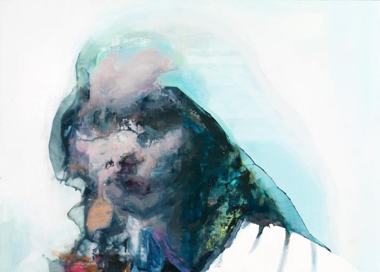 Cian McLoughlin (b.1977), 'Tronie (Woman Leaning Forward)', 2017. © the artist. Photo © National Gallery of Ireland.