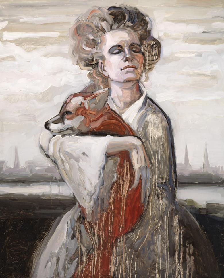 Zane Sutra (b.1964), 'Dun Laoghaire Fox', 2017. © the artist. Photo © National Gallery of Ireland.