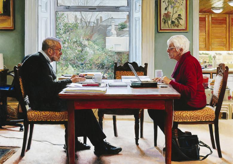 Blaise Smith (b. 1967), My Parents. Allen and Elizabeth Smith, 2018. © Blaise Smith. Photo © National Gallery of Ireland.