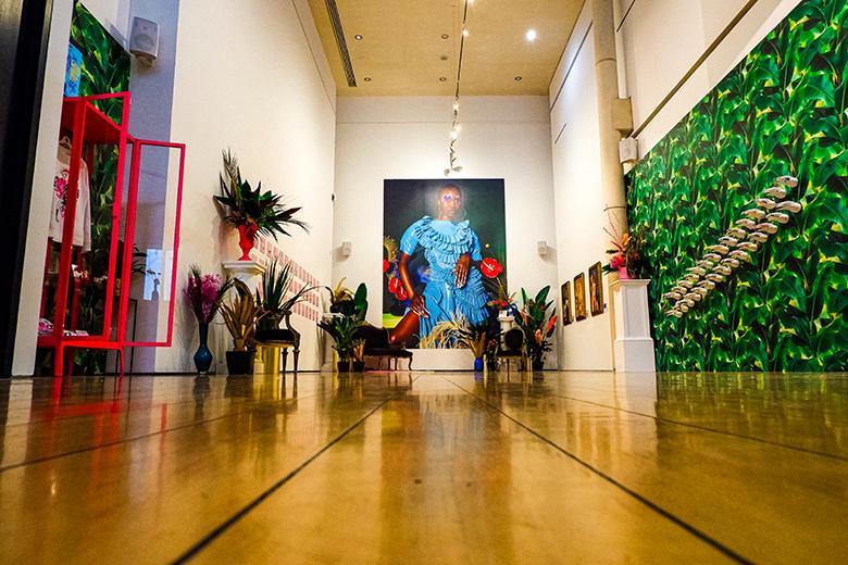 Photo of a Gallery installed with a nail art exhibition