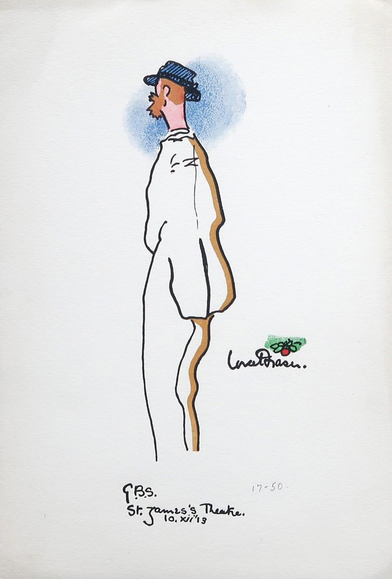 Caricature of George Bernard Shaw