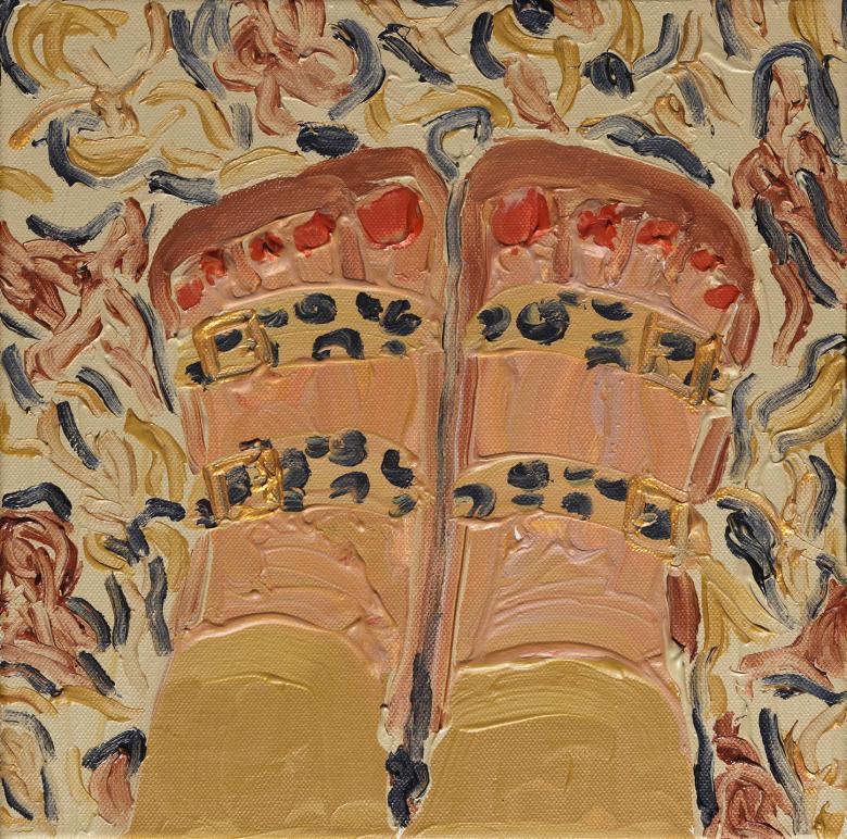 Bird's-eye view of feet