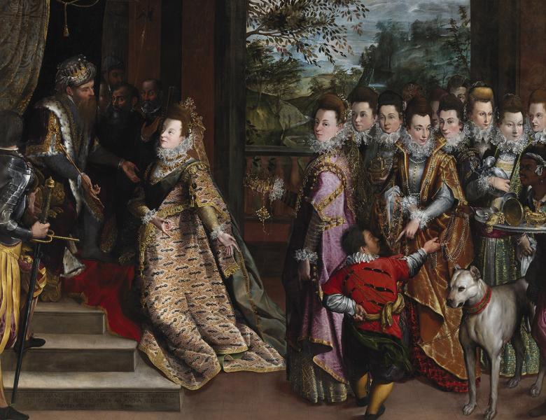 Lavinia Fontana's painting after conservation treatment.