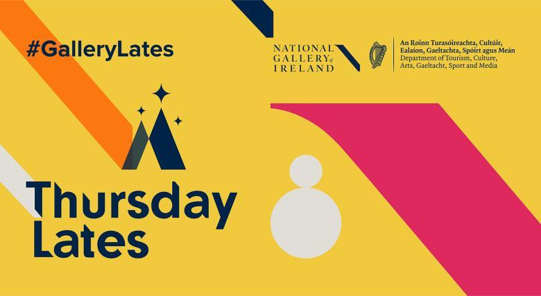 Yellow image with text reading Thursday Lates