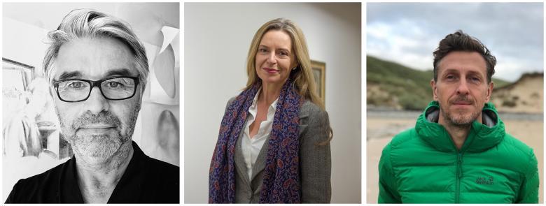 Headshots of the three judges