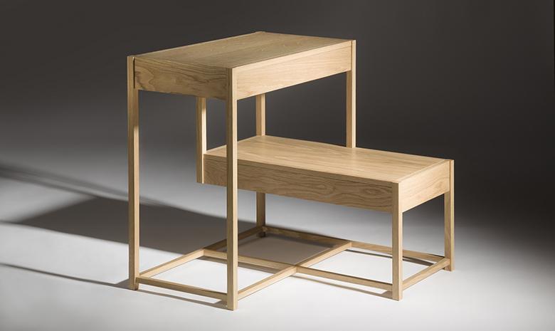 Photo of a Bauhaus-inspired wooden table