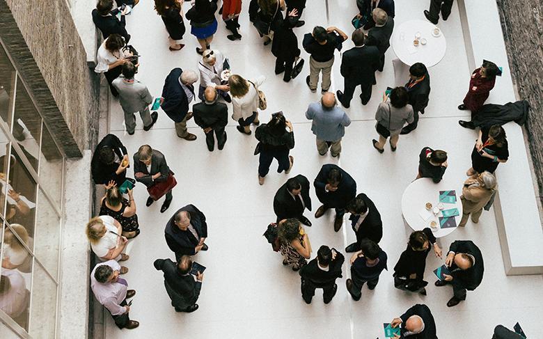 Aerial view of Gallery Courtyard