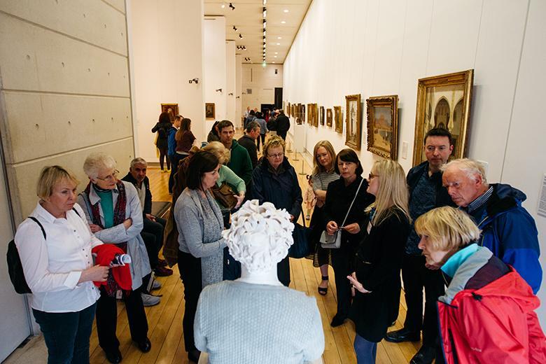 Friends on a tour in the National Gallery of Ireland.