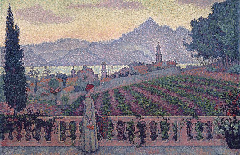 Detail from Paul Signac, The Terrace, Saint-Tropez, 1898