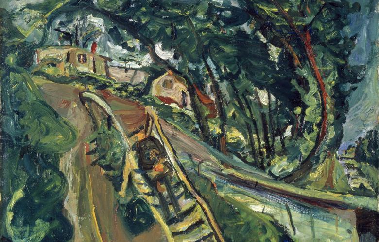 Detail from Chaïm Soutine's 'Landscape with a Flight of Stairs, c.1922 