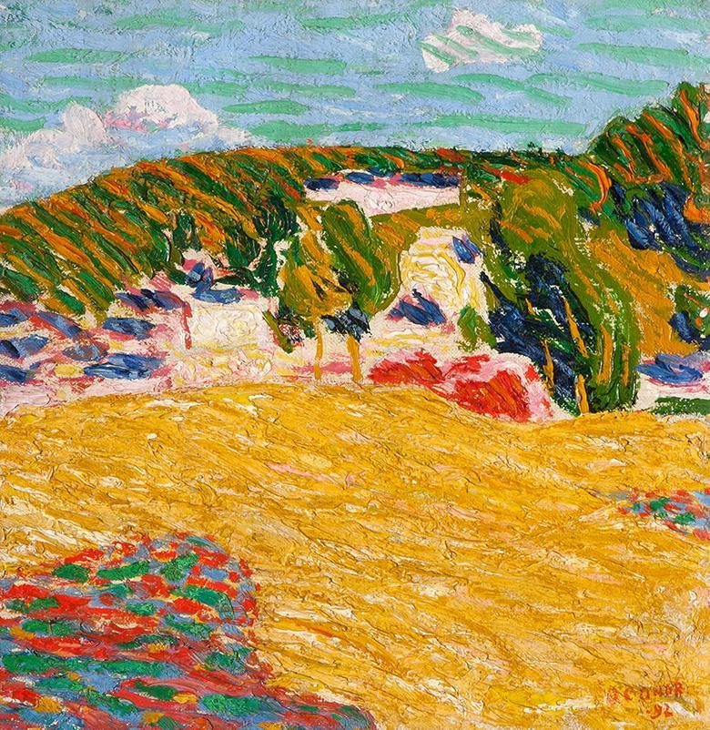 Roderic O'Conor's Field of Corn, Pont Aven, 1892.