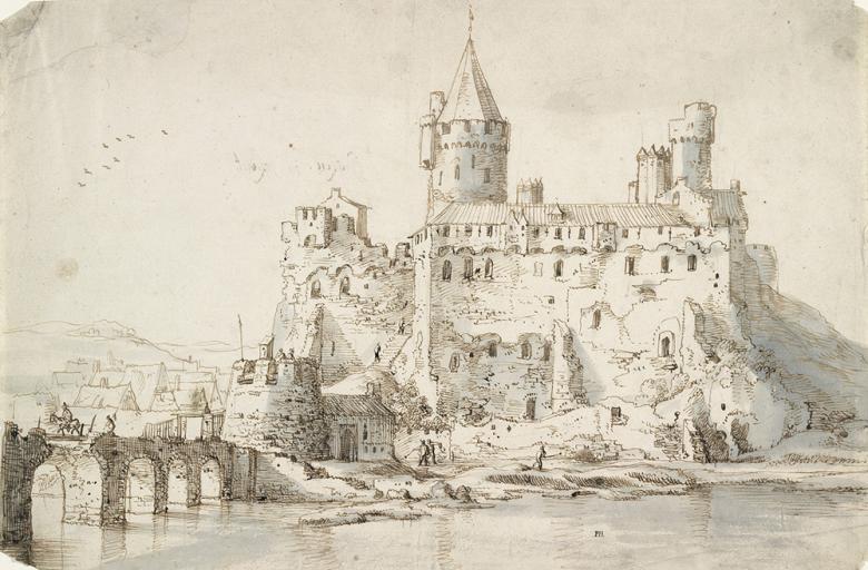 Drawing of Athlone Castle