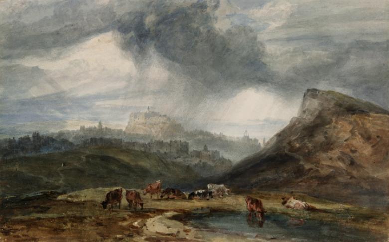 Joseph Mallord William Turner (1775-1851), 'Edinburgh from below Arthur's Seat', 1801. © National Gallery of Ireland.
