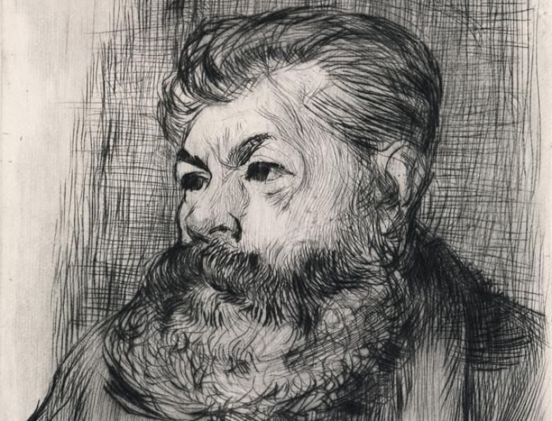 Roderic O'Conor (1860-1940), 'Portrait of a Man, possibly Paul Serusier', 1895- detail. Photo © National Gallery of Ireland.