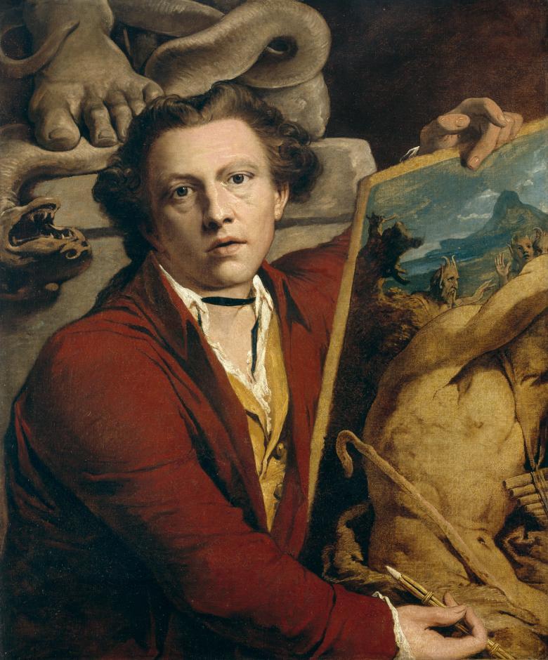 Oil painting self-portrait by James Barry