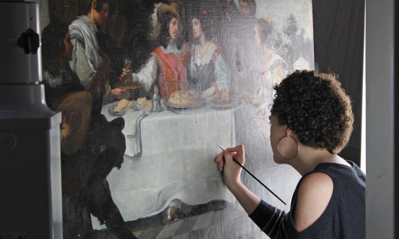 Muirne conserving Murillo's Prodigal Son Feasting.