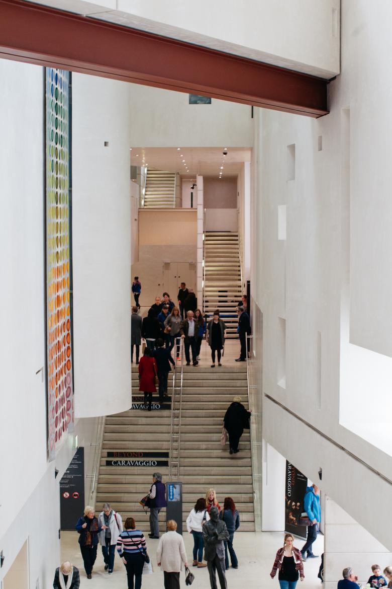 The foyer of the Millennium Wing on Clare Street. © National Gallery of Ireland. 