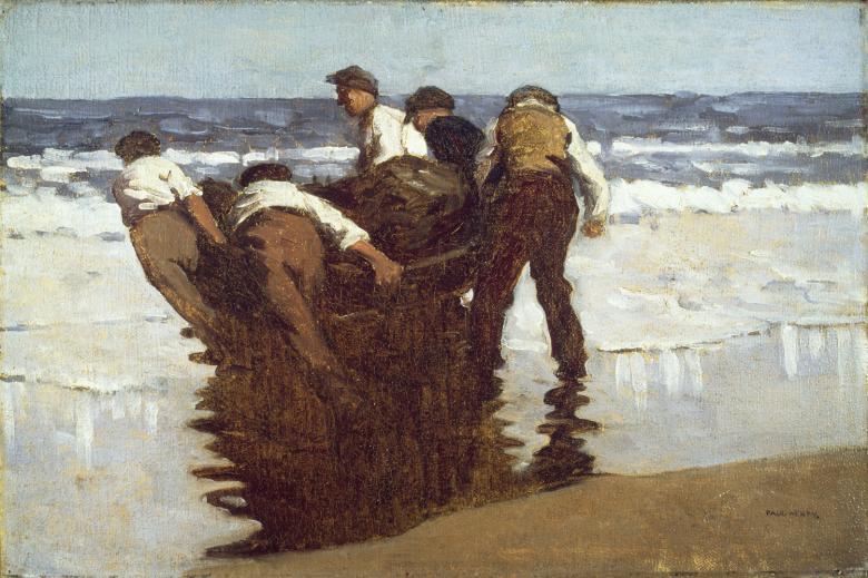 Paul Henry (1876-1958), 'Launching the Currach', 1910-1911. © National Gallery of Ireland.