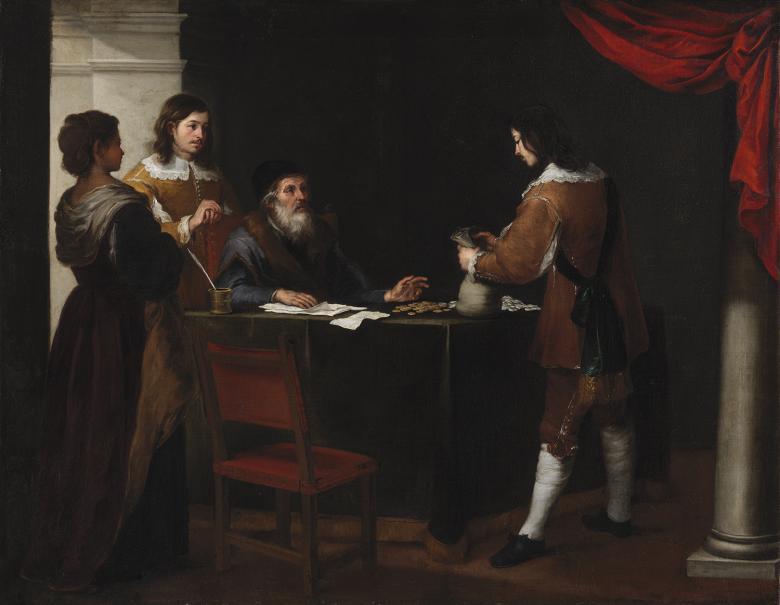 Oil painting by Murillo of an episode from the Prodigal Son parable