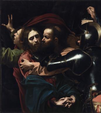 Michelangelo Merisi da Caravaggio (1571-1610), 'The Taking of Christ', 1602. © National Gallery of Ireland