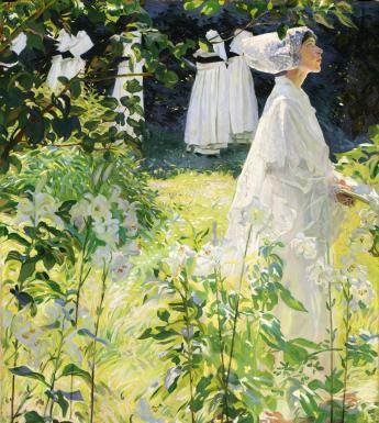 William John Leech (1881-1968), 'A Convent Garden, Brittany', c.1913. © National Gallery of Ireland. 