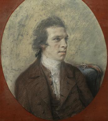 Hugh Douglas Hamilton (1740-1808 ), 'Portrait of Thomas Roberts (1748-1777), Artist', c.1769. Photo © National Gallery of Ireland