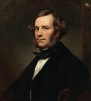 Oil painting self-portrait by George Mulvany
