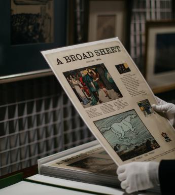 A broadsheet from the archives of the Centre for the Study of Irish Art. © National Gallery of Ireland