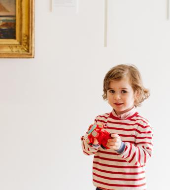 A child in the Millennium Wing exhibition rooms. © National Gallery of Ireland