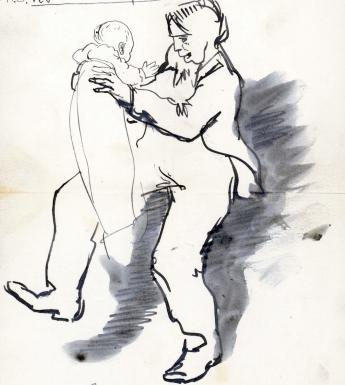 Illustrated letter, William Orpen