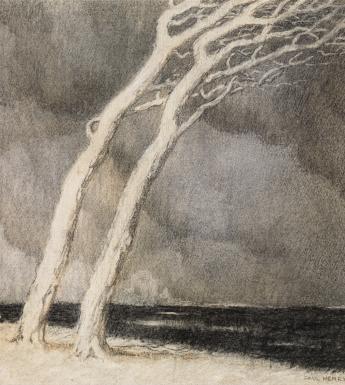Paul Henry (1876-1958), 'The Storm', c.1898 © the artist's estate. Photo © National Gallery of Ireland.